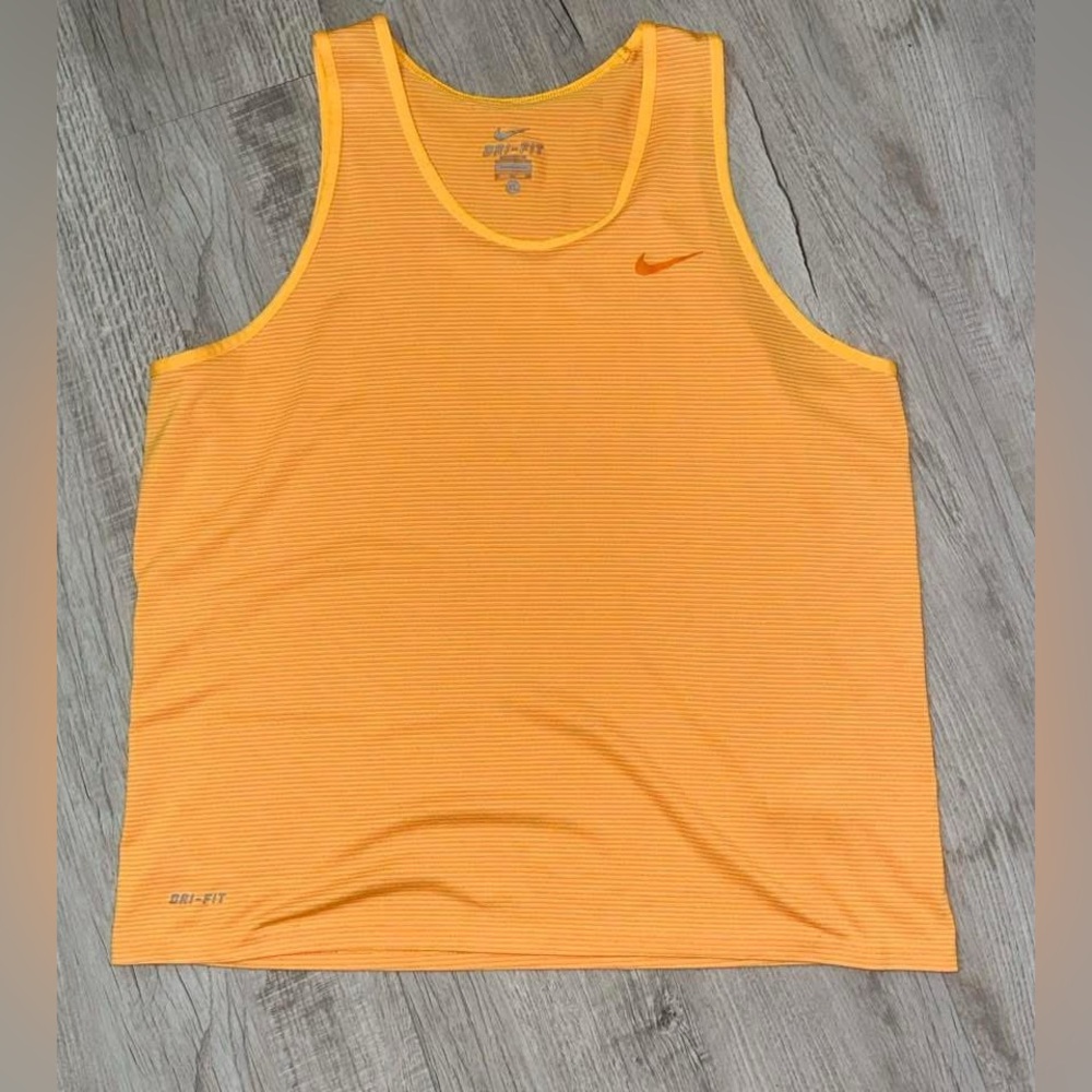 Nike Men's Vibrant Orange Tank Top